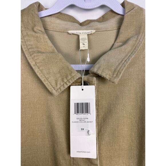 NWT Eileen Fisher Classic Collar Corduroy Jacket 3X - Picture 4 of 7